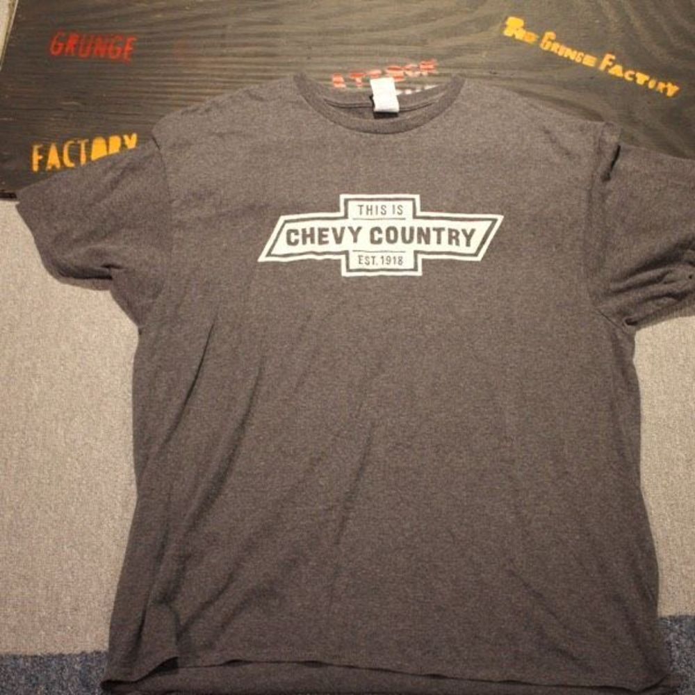 Vintage 'This is CHEVY COUNTRY EST 1918' Dark Gray T-Shirt - Size XL